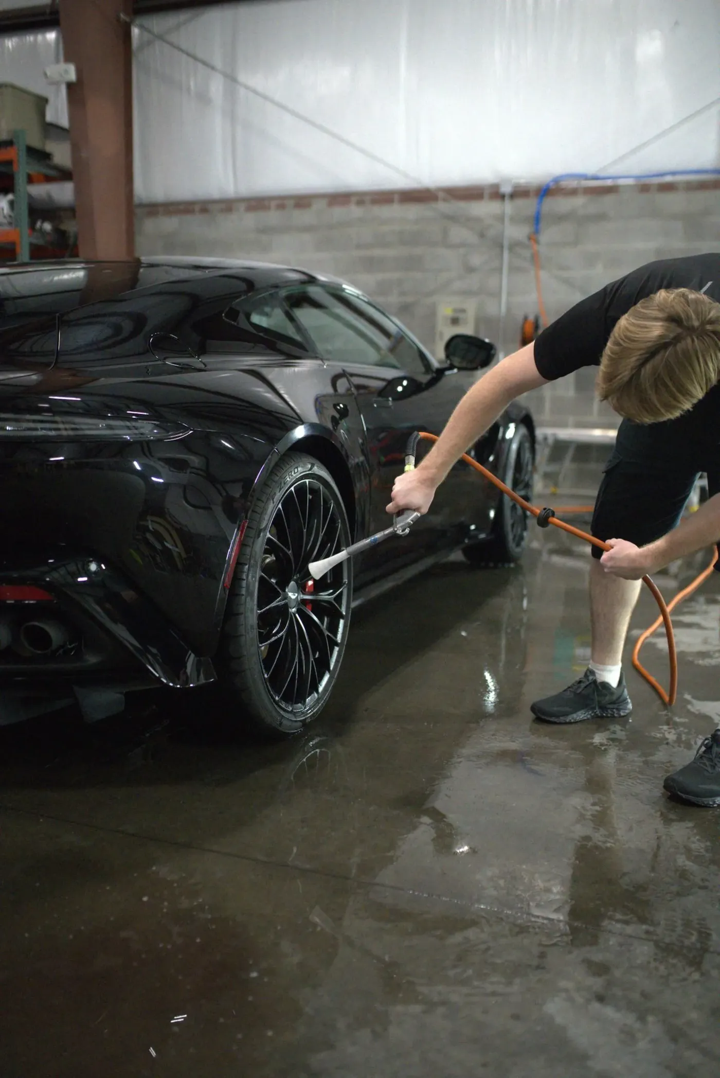 Vehicle paint correction and ceramic coating service